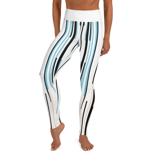 Leggings stripes bianco